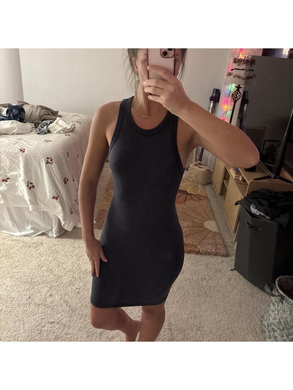 Hippie Rose Black Sleeveless Bodycon Dress XS